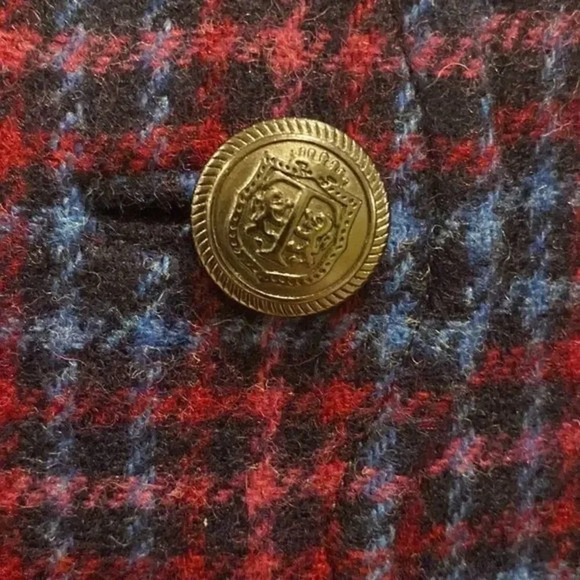 Talbots FAUX WRAP A-LINE SKIRT - PLAID - Picture 5 of 7